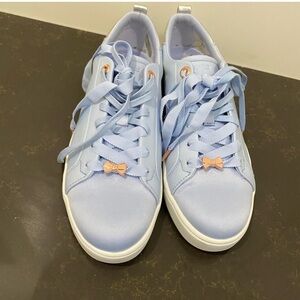 Ted Baker London Light Blue Sneakers with Peach Bow
